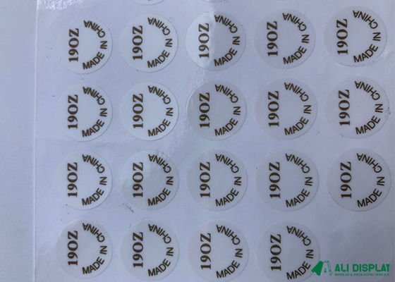 Stiker Label Perekat UV BOPP Gulung Kertas Stiker Logo CDR