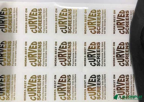 50mm UV Adhesive Label Sticker Jar BOPP Bulat Logo Sticker