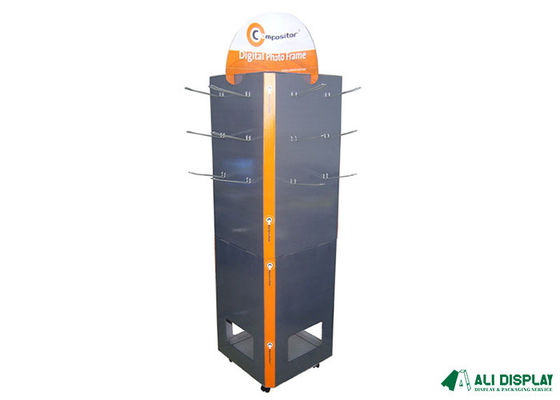 Lcd Cmyk Hook Display Stand 165cm Cardboard Floor Display Stand